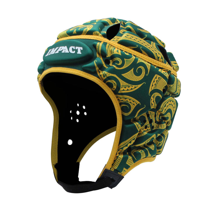Casque Impact Rugby Tribal Vert/Or