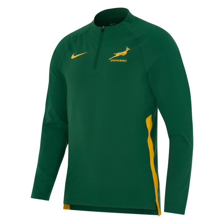 Maglia da allenamento con zip a 1/4 da uomo Nike Springboks Gorge Green