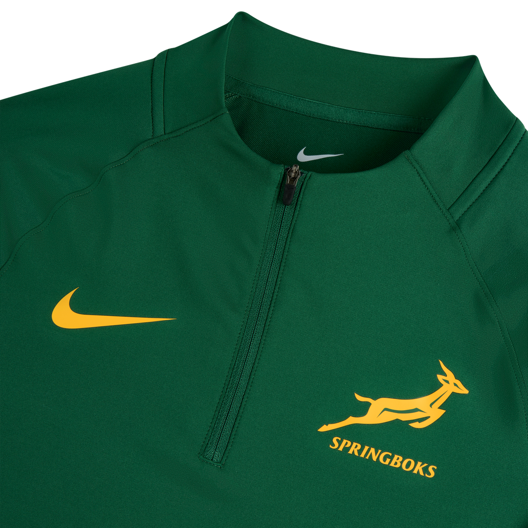 Maglia da allenamento con zip a 1/4 da uomo Nike Springboks Gorge Green