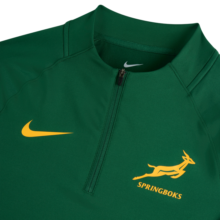 Maglia da allenamento con zip a 1/4 da uomo Nike Springboks Gorge Green