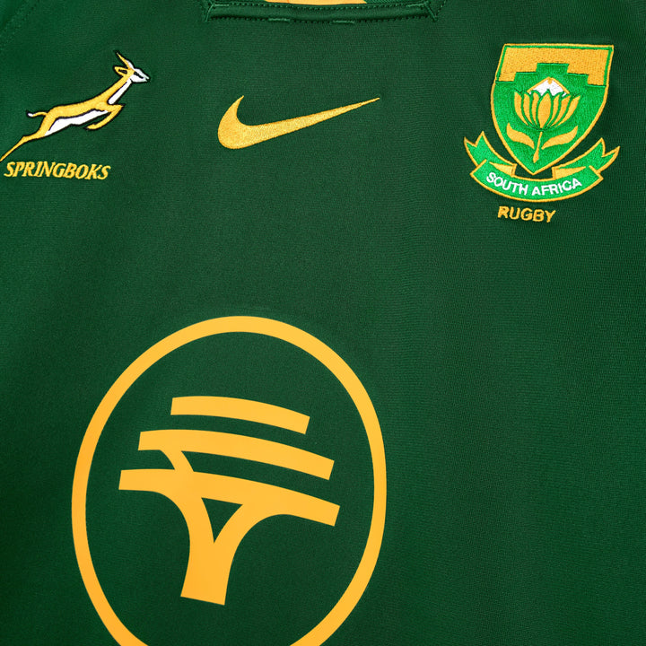 Maillot de rugby Nike Springboks Stadium pour homme, domicile, vert gorge