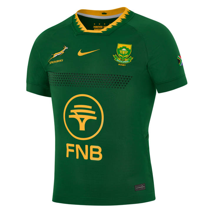 Maillot de rugby Nike Springboks Match Replica pour homme, domicile, vert gorge