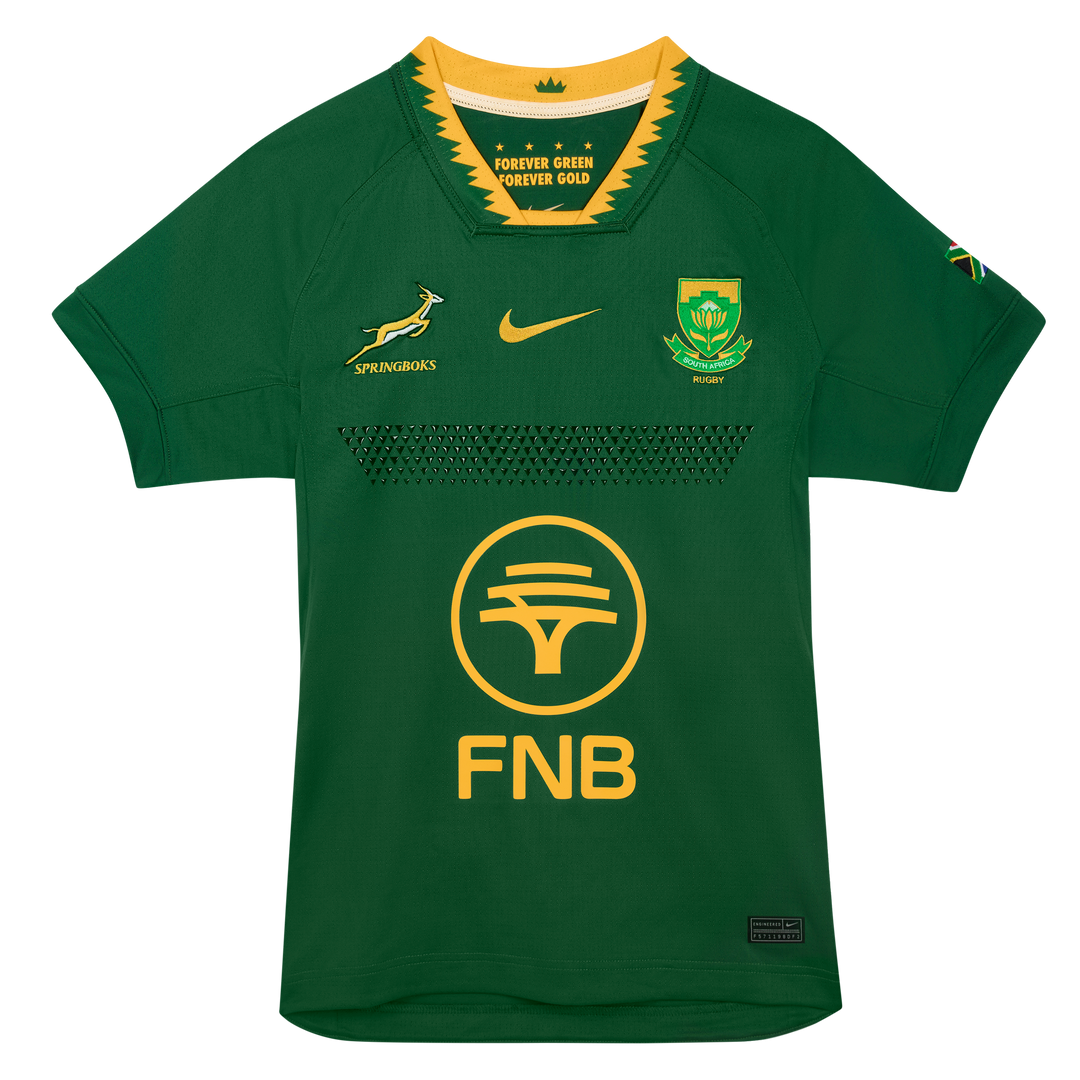 Maillot de rugby Nike Springboks Match Replica pour homme, domicile, vert gorge
