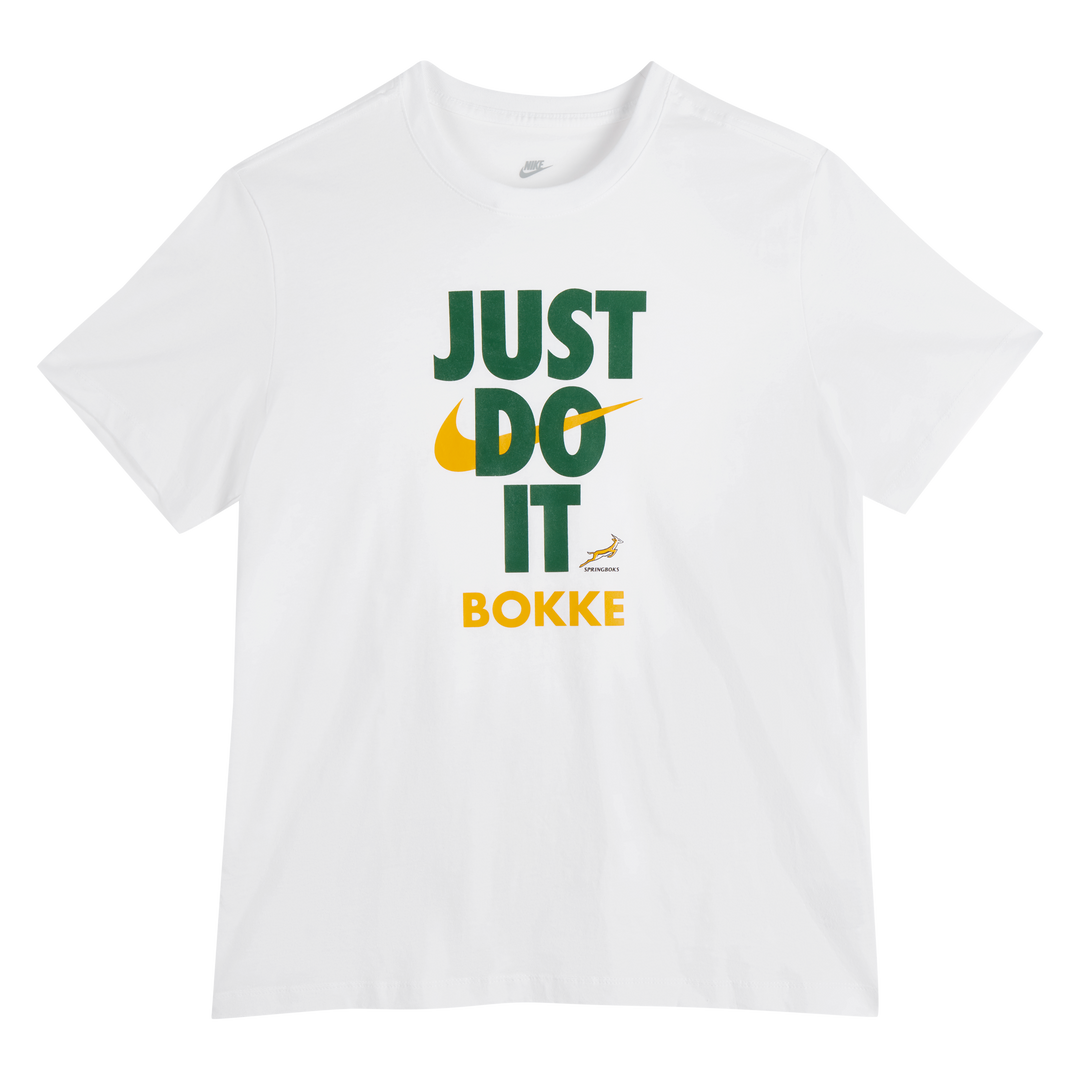 Maglietta Nike Springboks Just Do It da uomo, bianca
