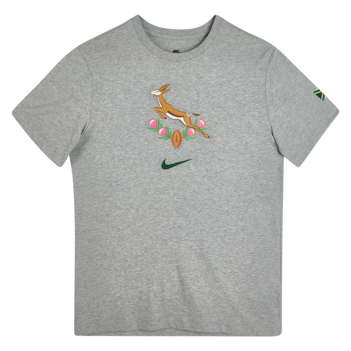 T-shirt graphique Nike Springboks Heritage pour homme, gris foncé
