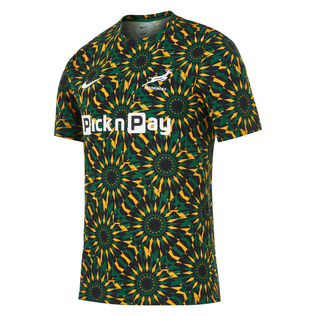Nike Springboks Heren Pre-Match Rugby Shirt