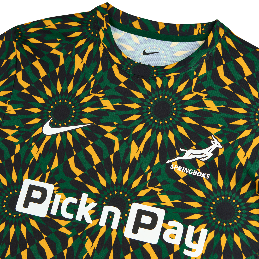 Nike Springboks Heren Pre-Match Rugby Shirt