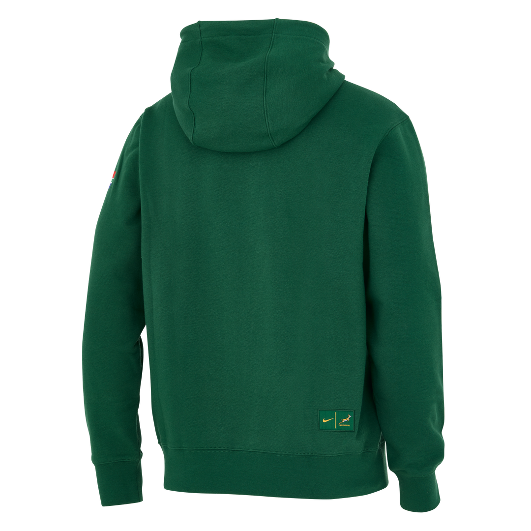 Felpa con cappuccio unisex Nike Springboks Bokke verde gola