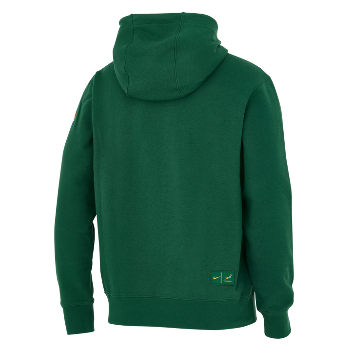 Felpa con cappuccio unisex Nike Springboks Bokke verde gola