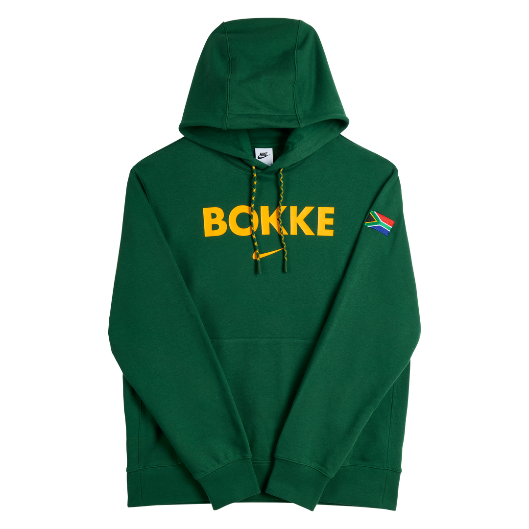 Felpa con cappuccio unisex Nike Springboks Bokke verde gola