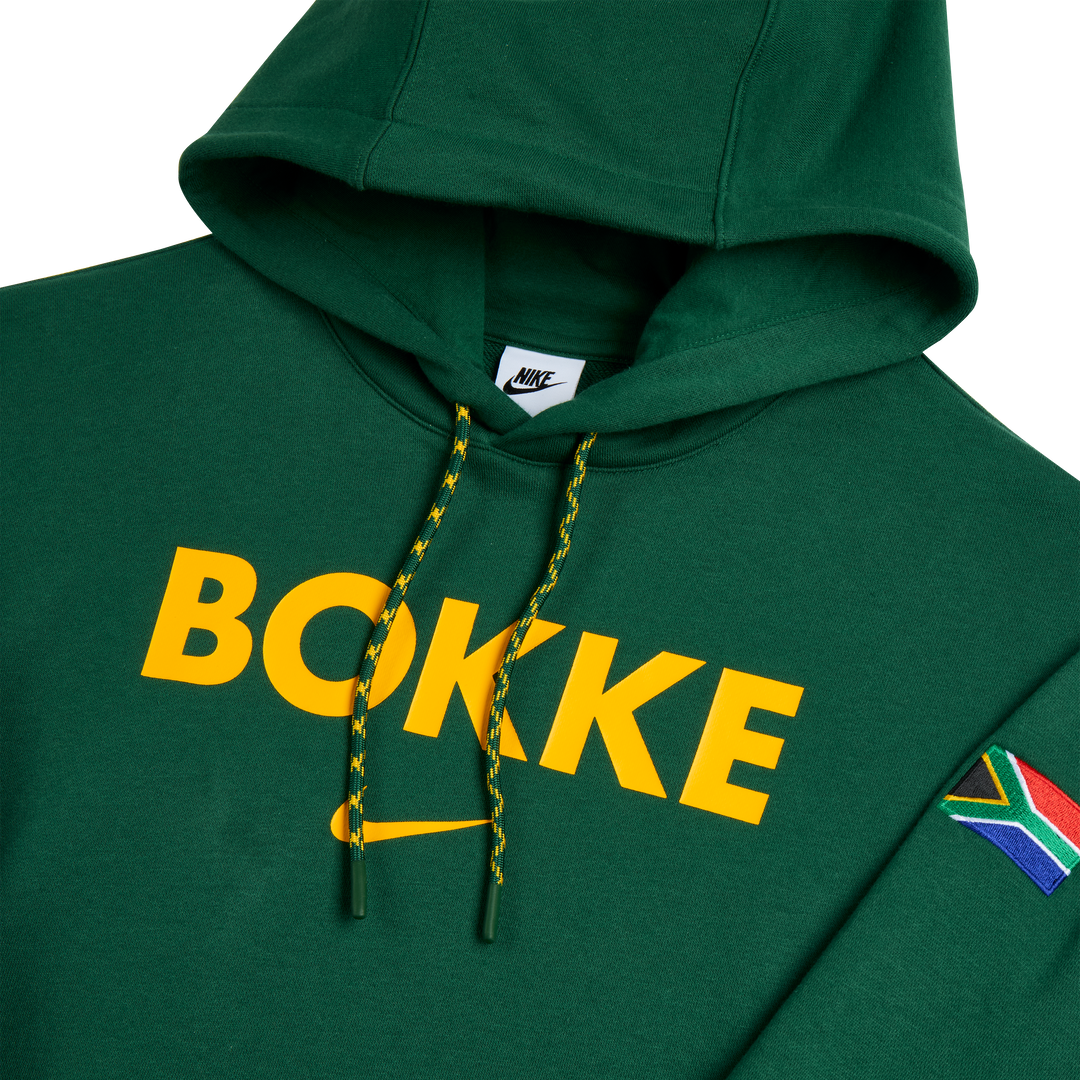 Felpa con cappuccio unisex Nike Springboks Bokke verde gola