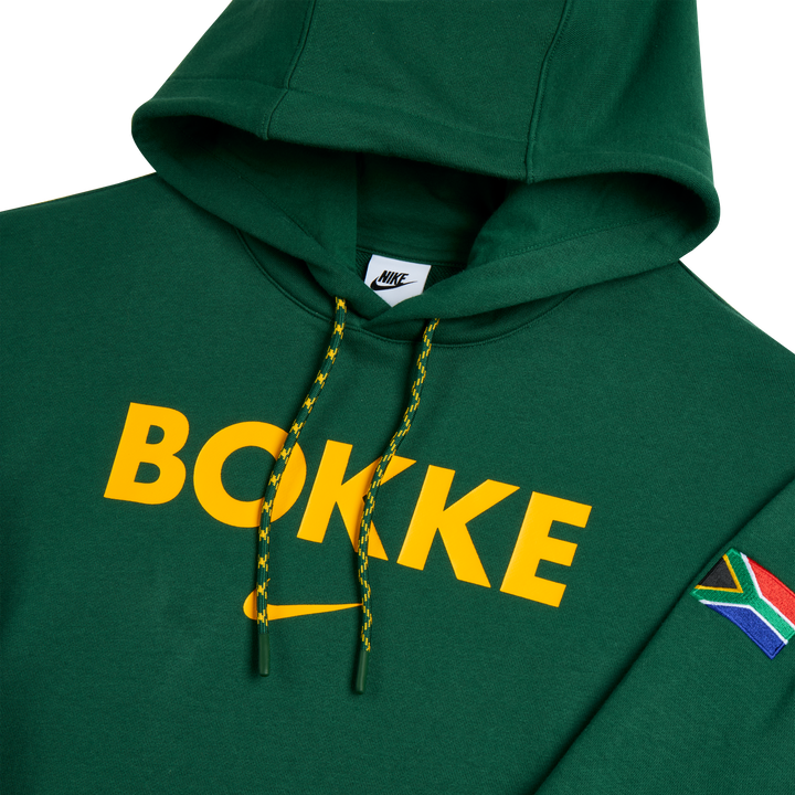 Felpa con cappuccio unisex Nike Springboks Bokke verde gola