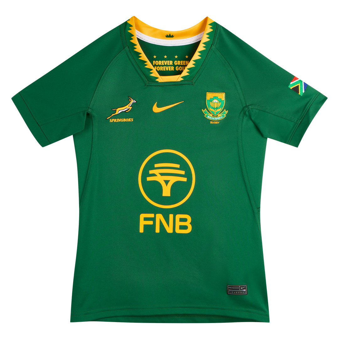 Nike Springboks Kids Stadium Home Rugby Shirt