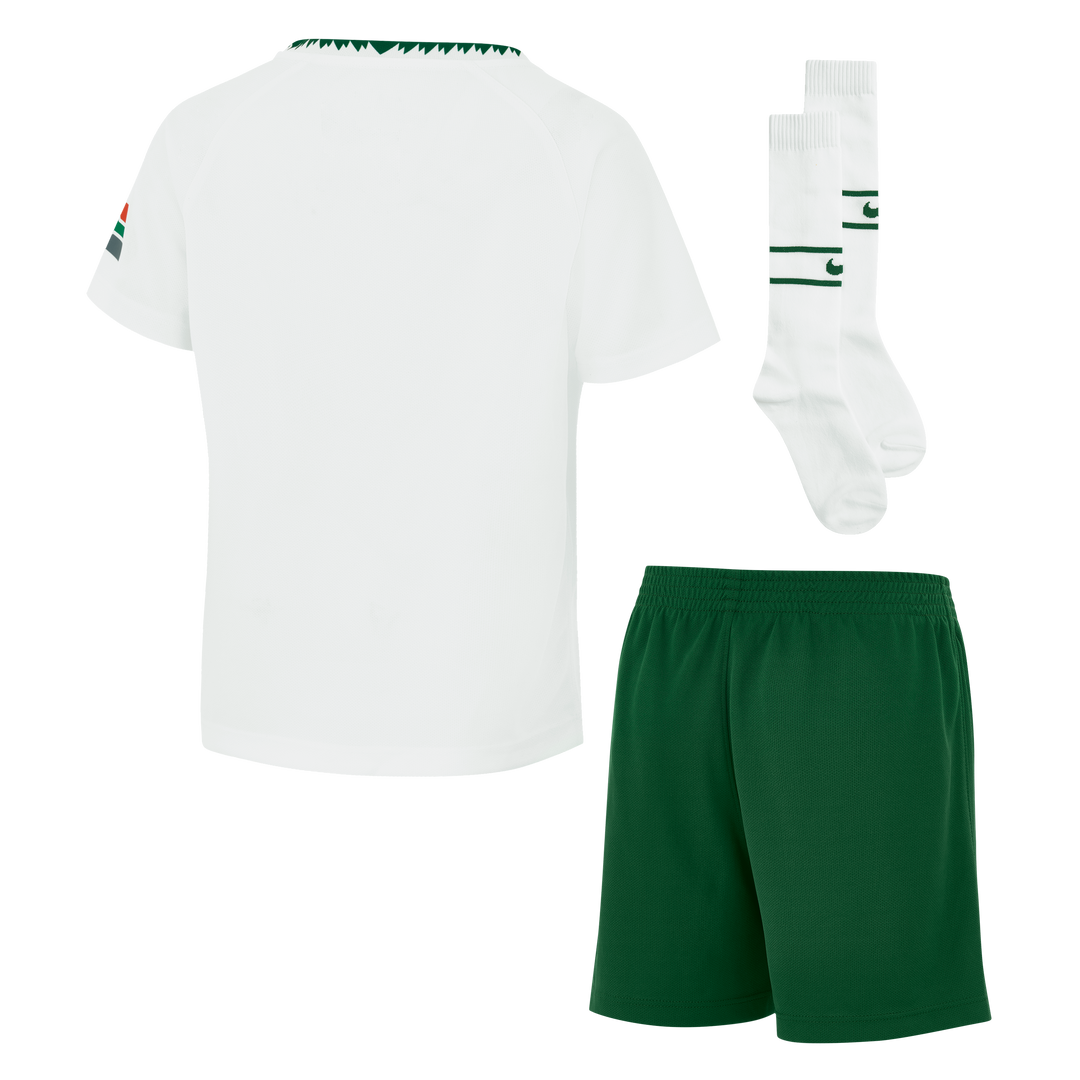Kit da trasferta Nike Springboks Stadium per bambini, bianco