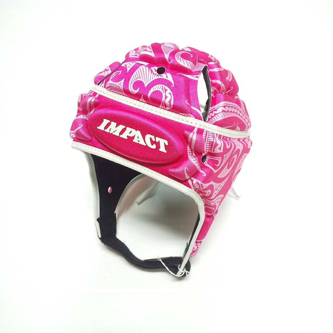 Casque Impact Rugby Kiwi Noir/Rose