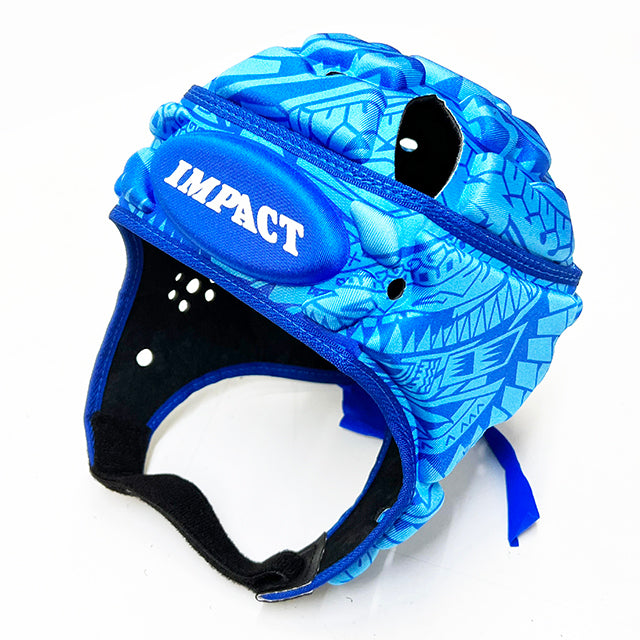 Casque Impact Rugby Flower/Bleu