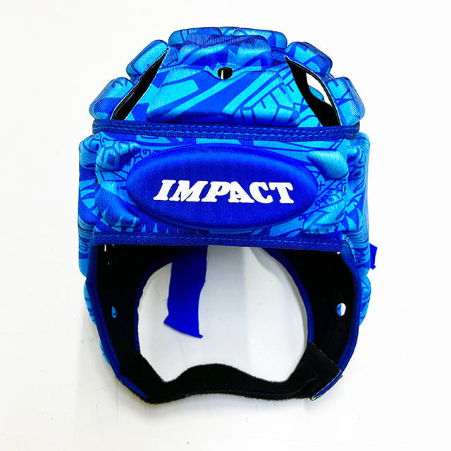 Casque Impact Rugby Flower/Bleu