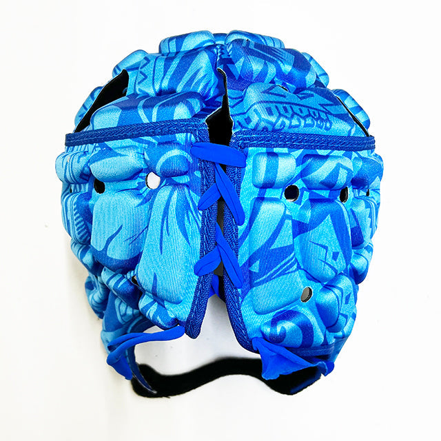 Casque Impact Rugby Flower/Bleu