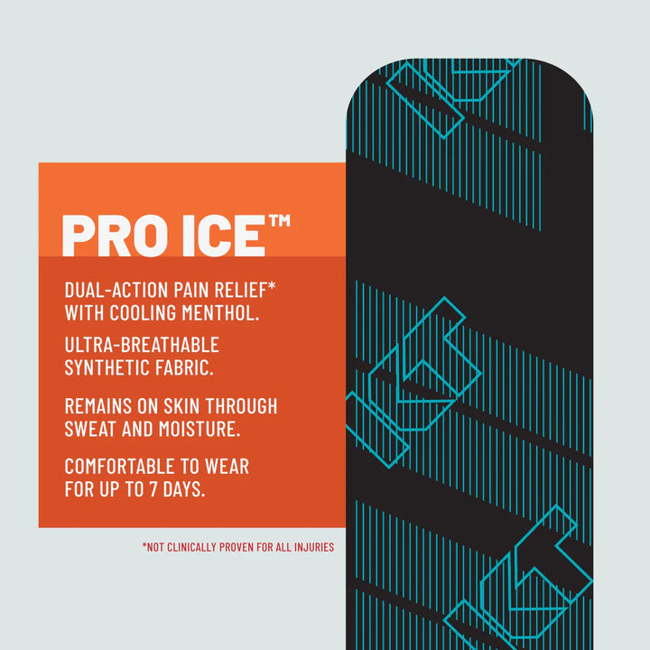 KT Tape Pro Ice Voorgesneden (5 x 25 cm) – 20 pièces