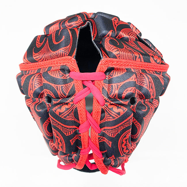 Casque Impact Rugby Kiwi Noir/Rouge