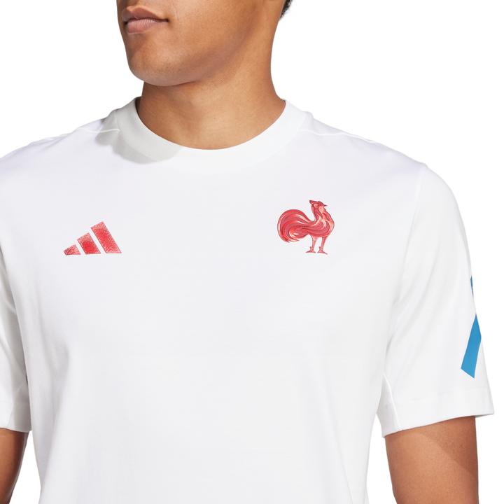 T-shirt Adidas France Travel ZNE Homme Blanc