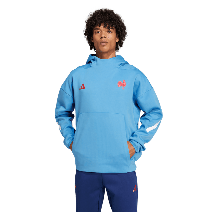 adidas France Sweat à Capuche de Voyage Homme