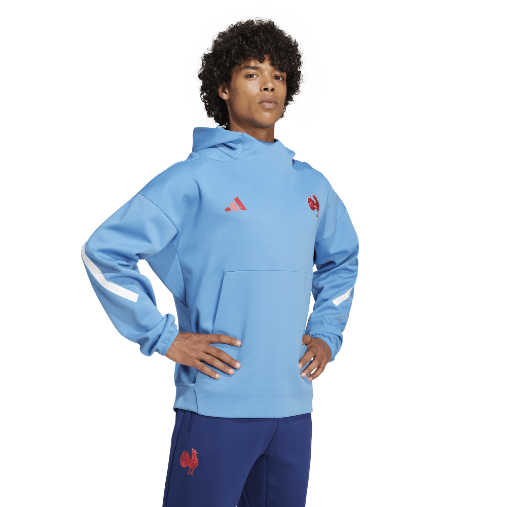 adidas France Sweat à Capuche de Voyage Homme