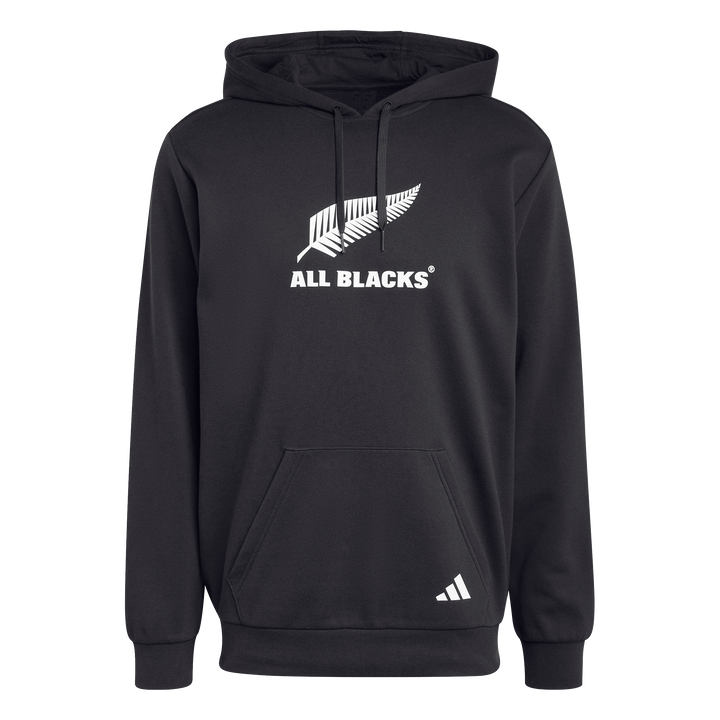 Felpa con cappuccio nera con logo All Blacks da uomo