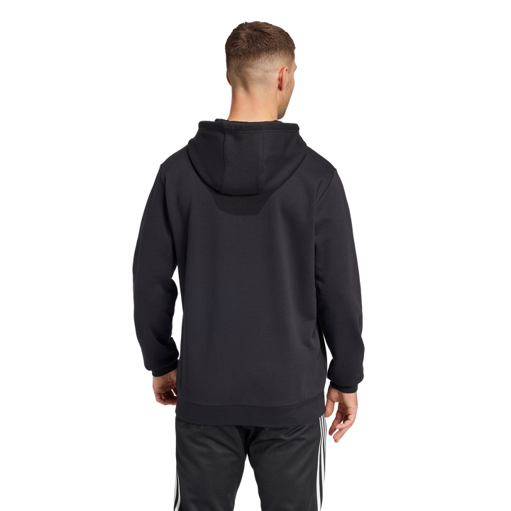 Felpa con cappuccio nera con logo All Blacks da uomo