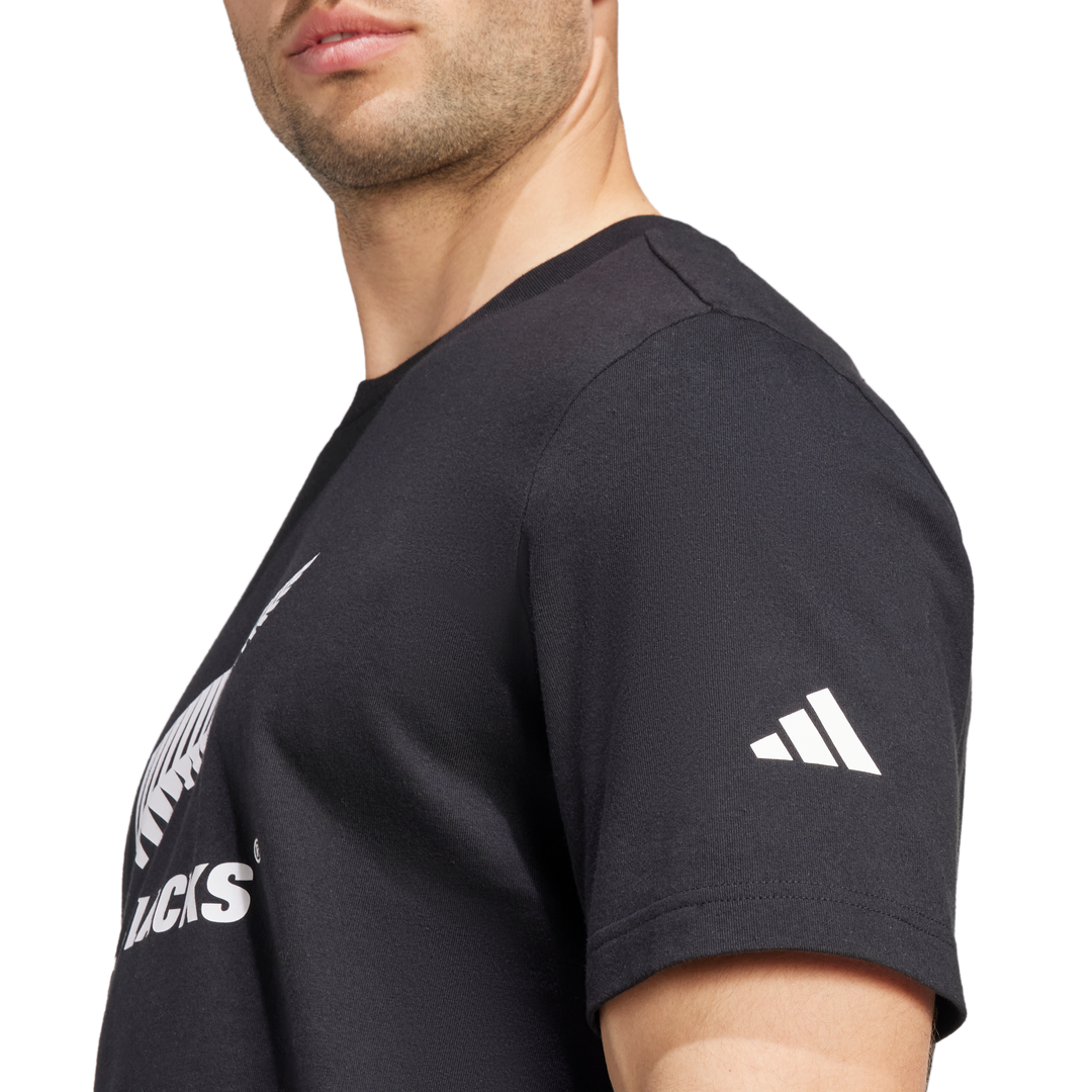 T-shirt adidas All Blacks avec logo pour homme, noir