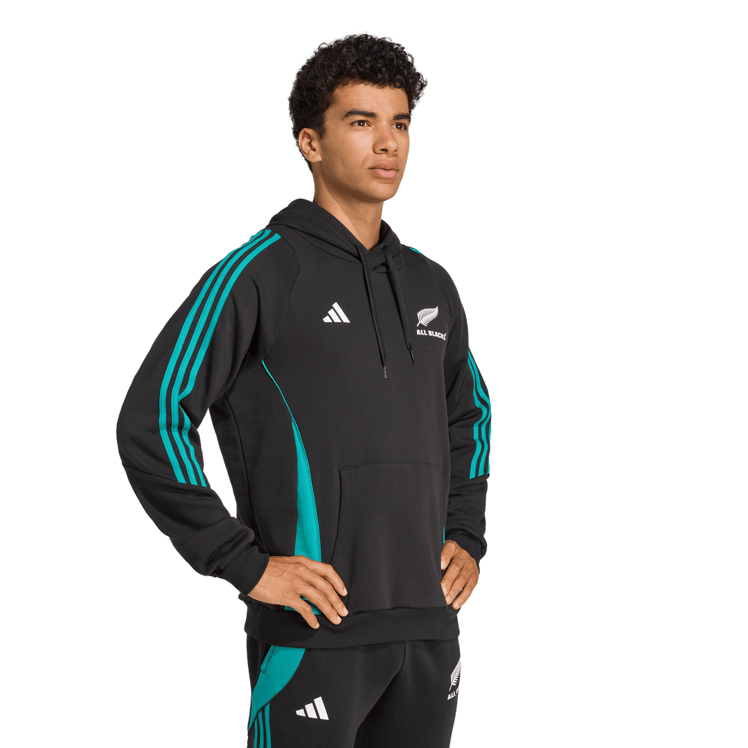 Felpa con cappuccio con logo All Blacks da uomo