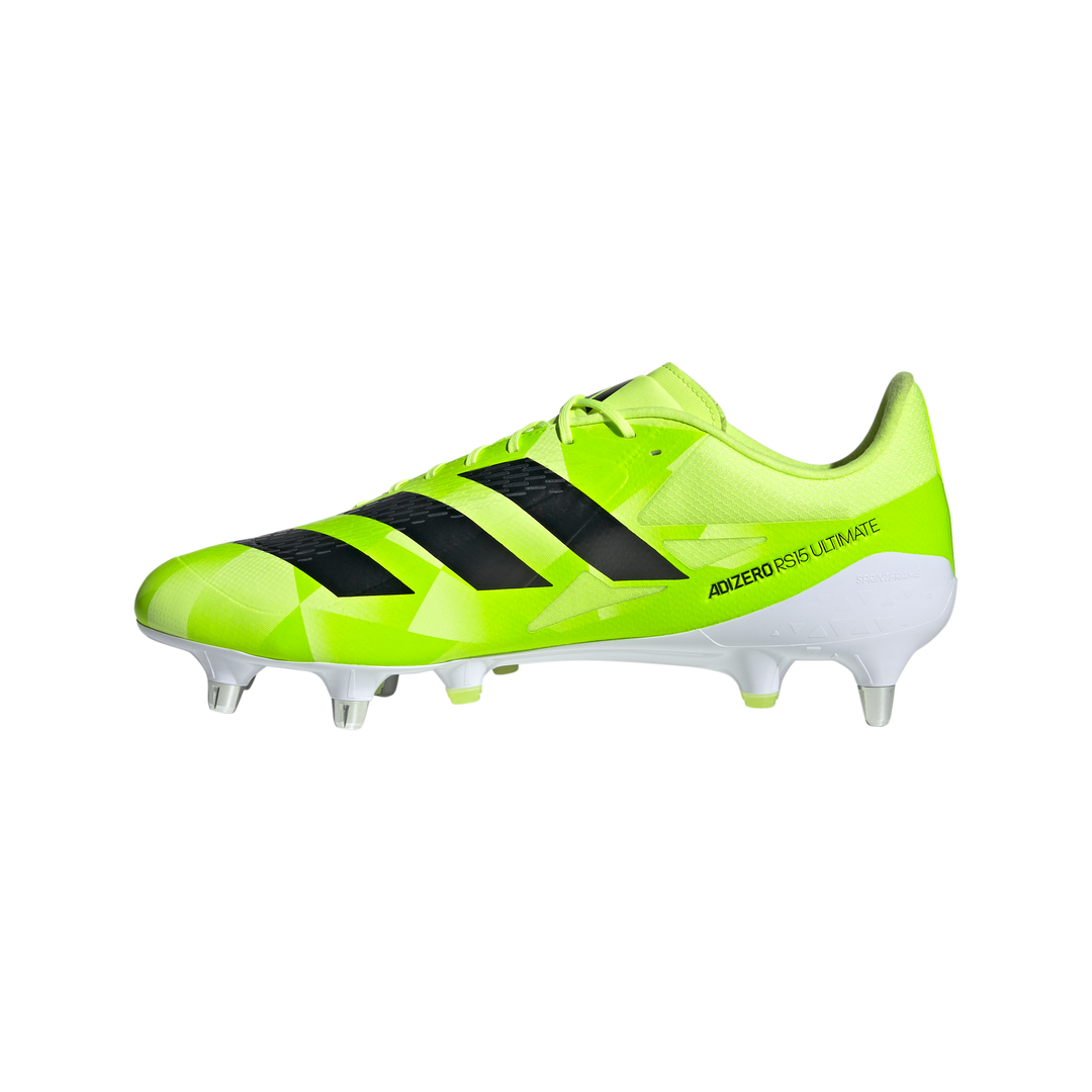 Chaussures de rugby adidas Adizero RS15 Ultimate SG Citron lucide