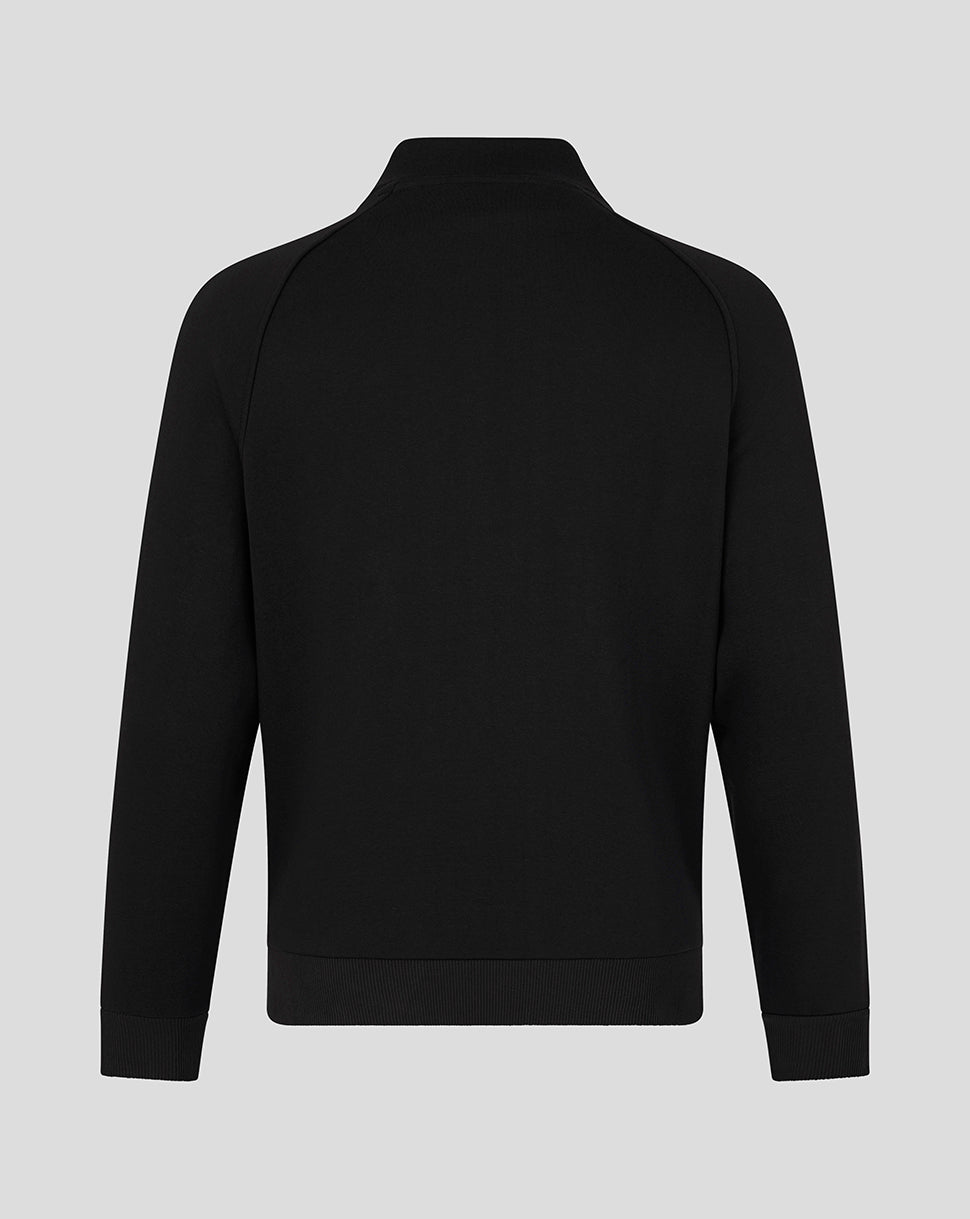 Castore Adapt Long Sleeve Cotton Fleece Quarter Zip Sweatshirt Men Black