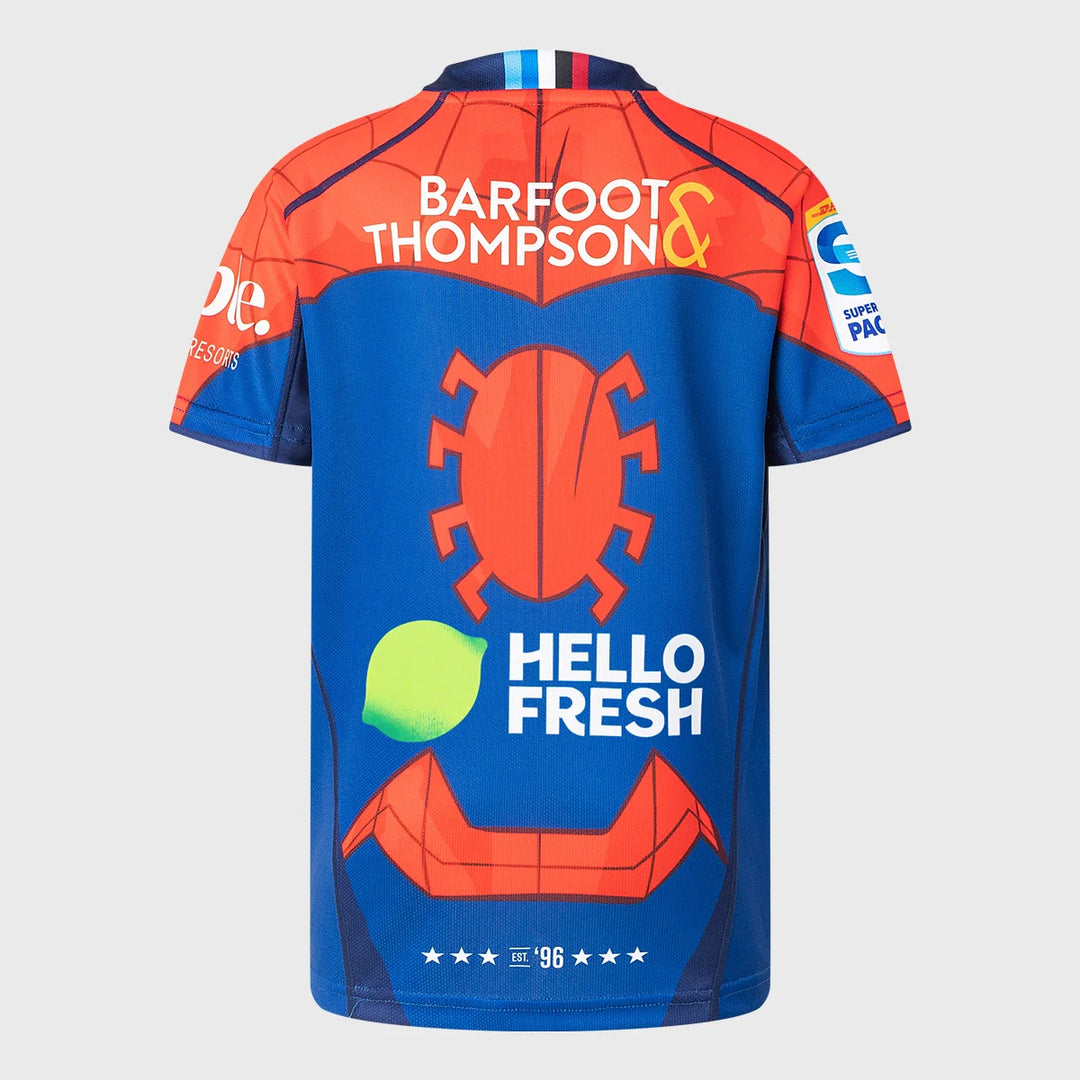 Maillot de rugby réplique Classic Blues Spider-Man pour enfants 