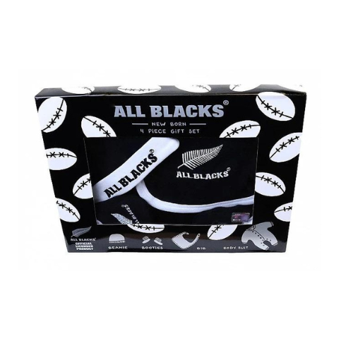 Coffret Cadeau All Blacks - Ensemble 4 pièces pour Bébé