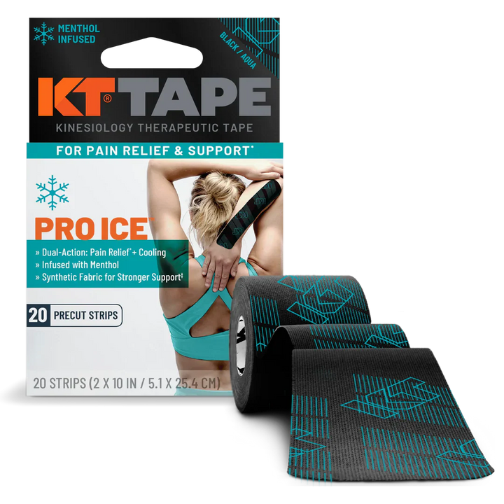 KT Tape Pro Ice Voorgesneden (5 x 25 cm) – 20 pièces