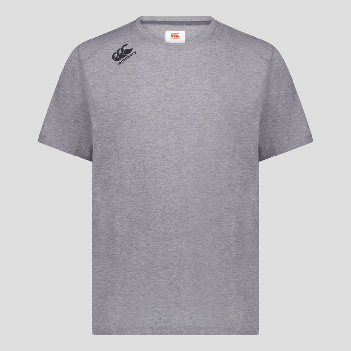 T-shirt Canterbury Vapodri Tempo pour homme, gris chiné