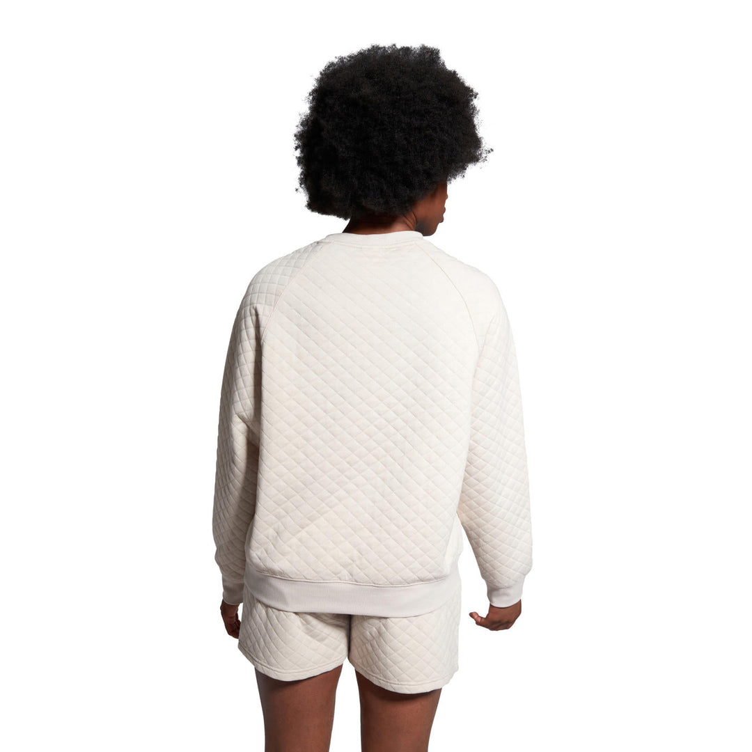 Pull Scene-Set Crew pour Femmes en Beige