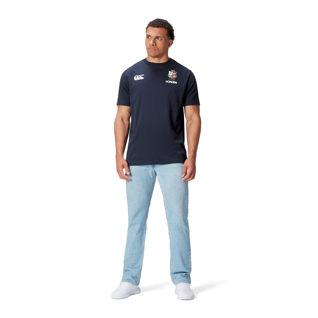 T-shirt en Coton British & Irish Lions Homme Bleu Foncé Canterbury