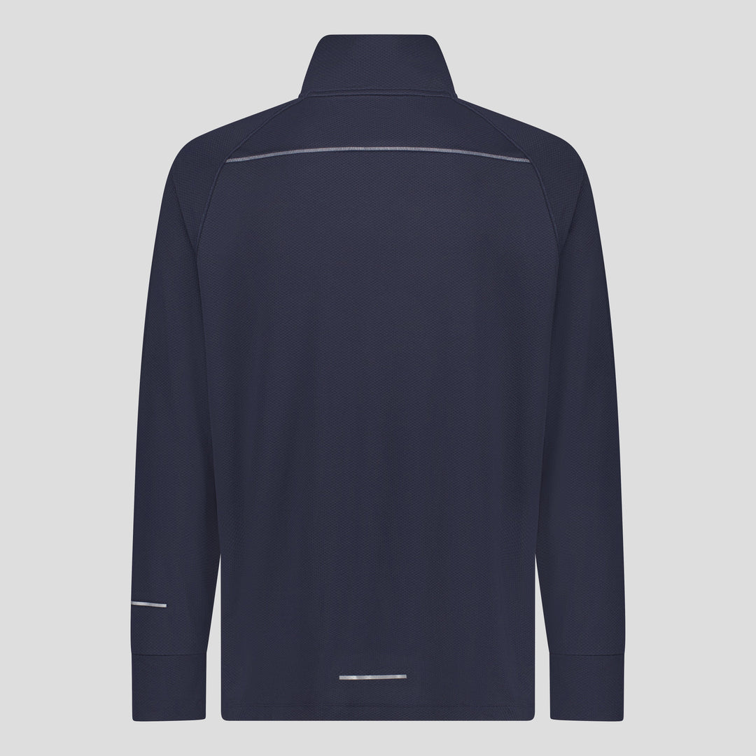 Haut d'entraînement Canterbury Tempo+ 1/4 Zip pour homme, bleu marine 