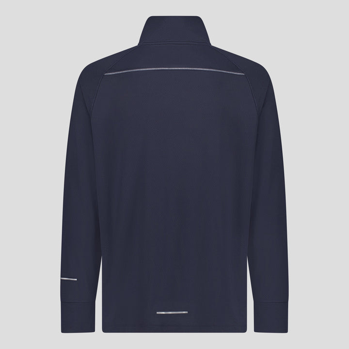 Haut d'entraînement Canterbury Tempo+ 1/4 Zip pour homme, bleu marine 