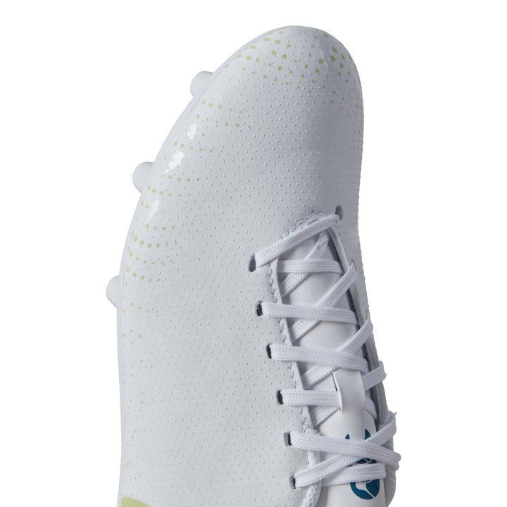 Chaussures de rugby Canterbury Speed ​​Infinite Team FG pour enfant, blanches