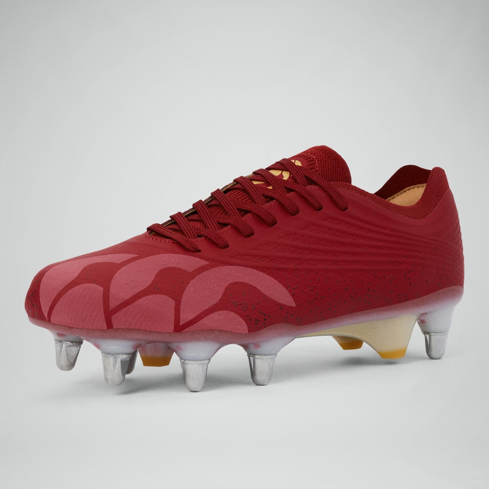 Chaussures de rugby Canterbury Stampede Groundbreak Elite SG rouges