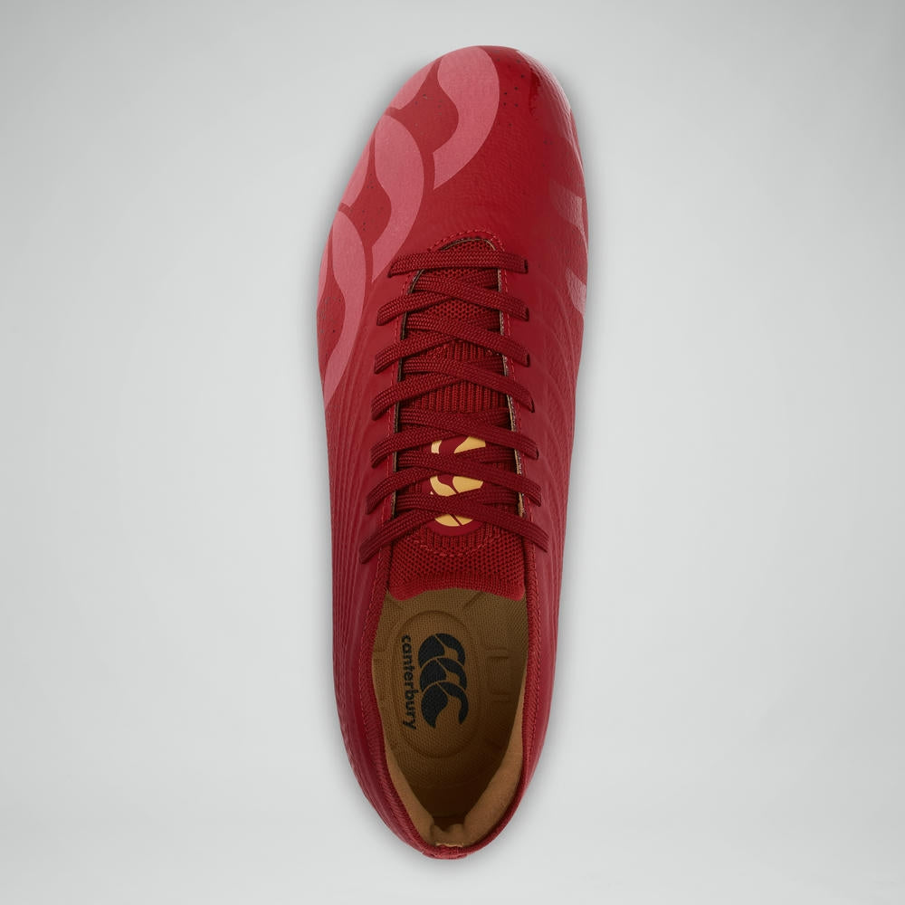 Chaussures de rugby Canterbury Stampede Groundbreak Elite SG rouges