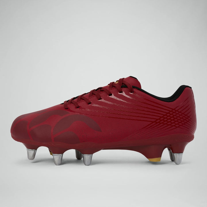 Chaussures de rugby Canterbury Stampede Groundbreak Team SG rouges