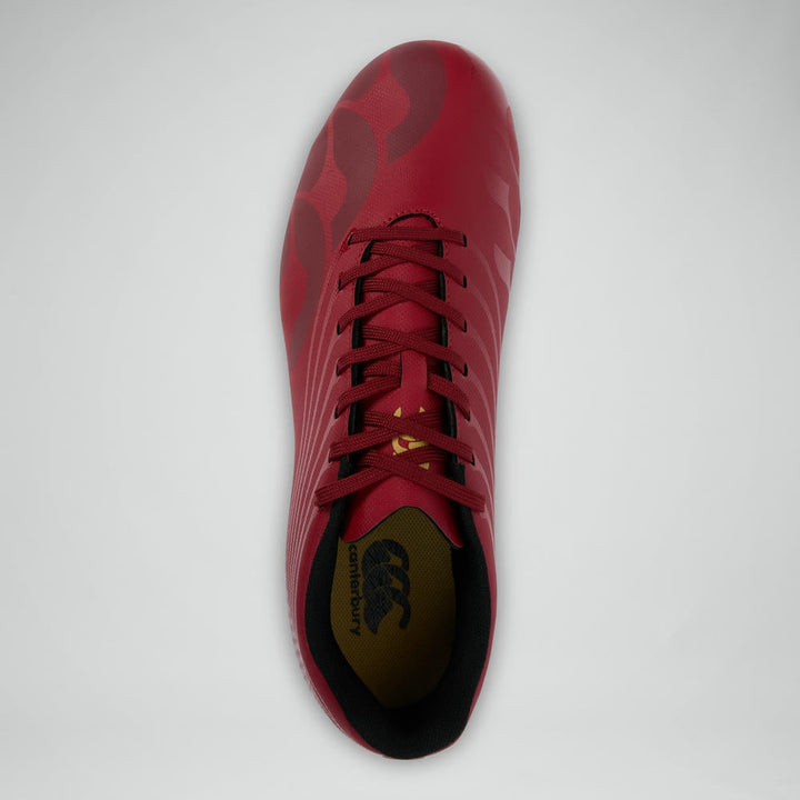 Chaussures de rugby Canterbury Stampede Groundbreak Team SG rouges