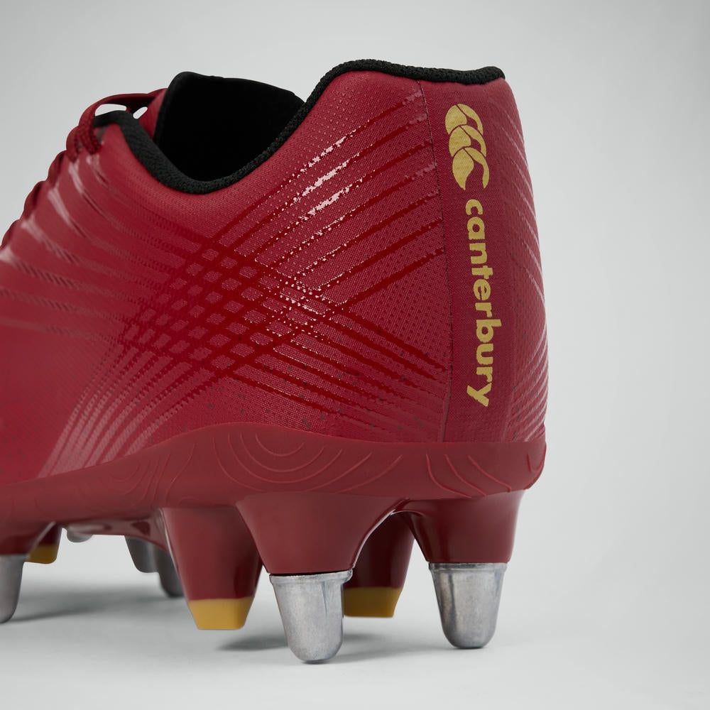 Chaussures de rugby Canterbury Stampede Groundbreak Team SG rouges