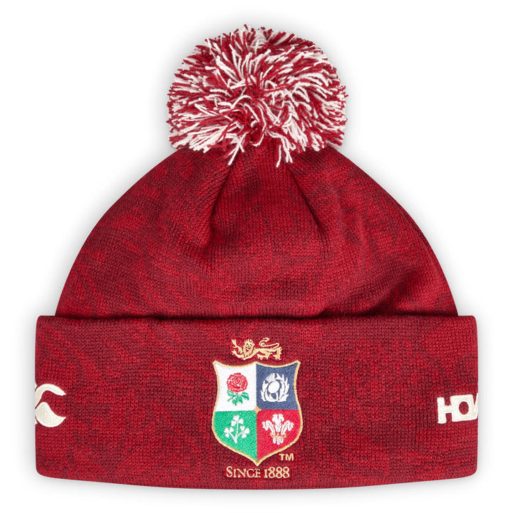 Bonnet à pompon doublé polaire Canterbury British &amp; Irish Lions Rouge 