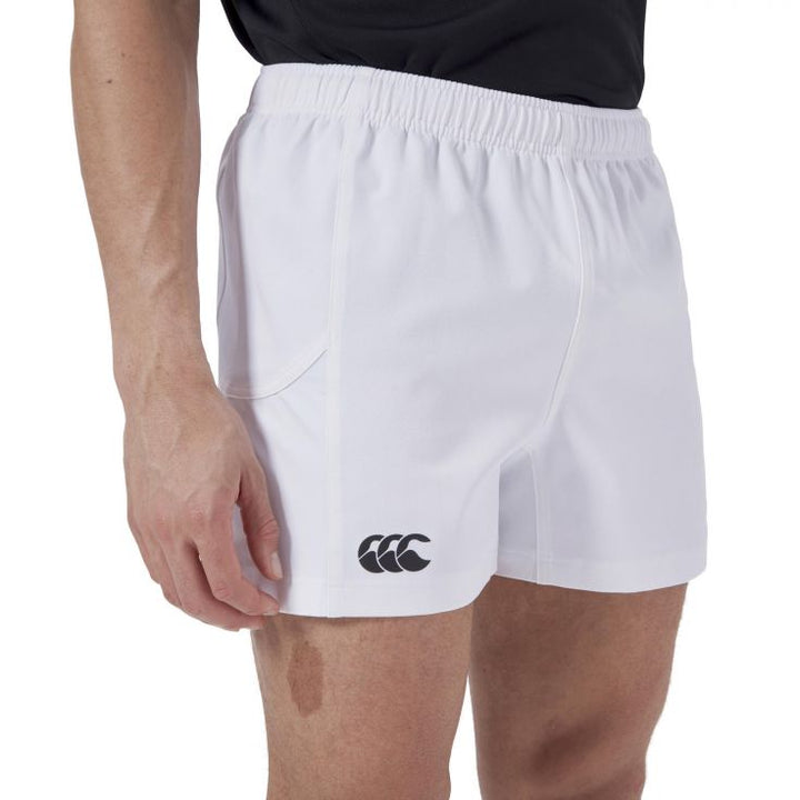 Short de rugby Canterbury Advantage Blanc 2.0