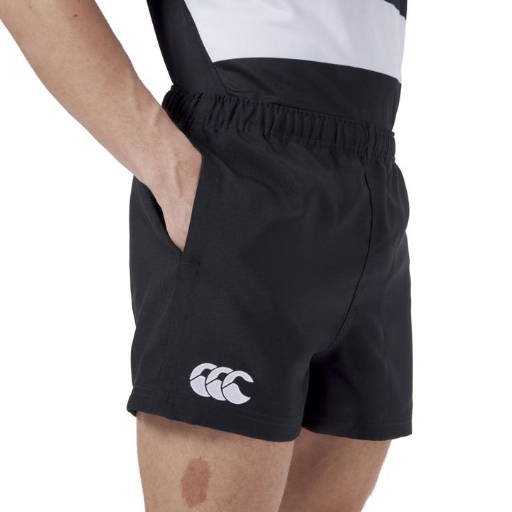 Short d'entraînement Canterbury pour homme, noir (avec poches)